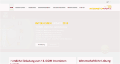 Desktop Screenshot of internisten-update.com